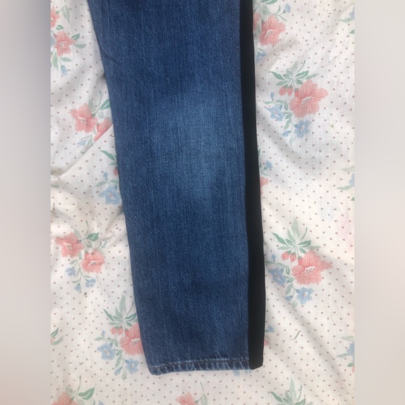 Madewell the Perfect Vintage Jean Black Velvet Tux Stripe - Picture 12 of 16